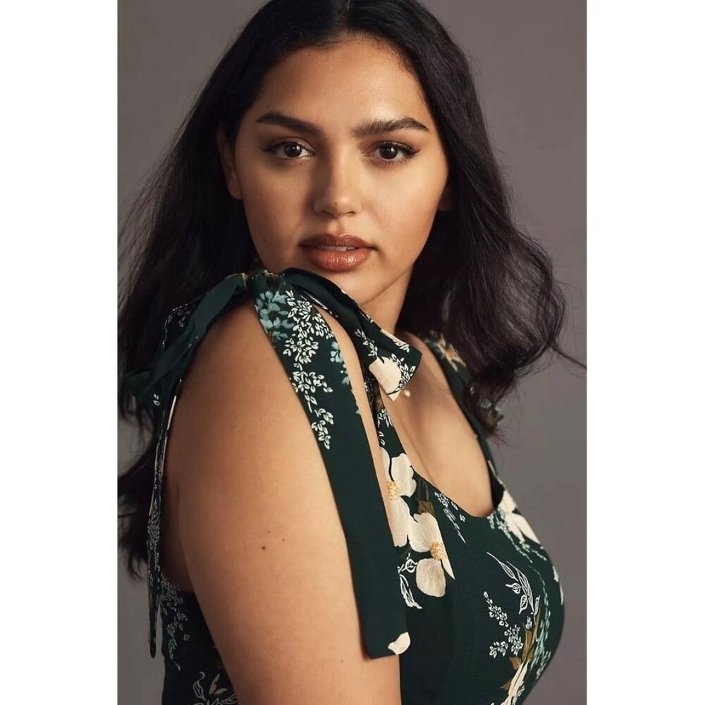 ✨ NEW Reformation Twilight Dress in Portia Green 18 - Picture 2 of 11